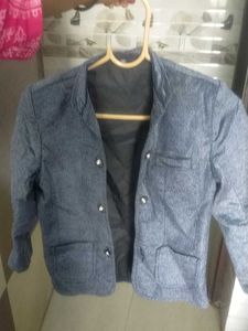 Stylish Blue Casual Jacket