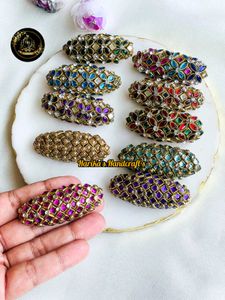 Beautiful silk thread saree pins one piece