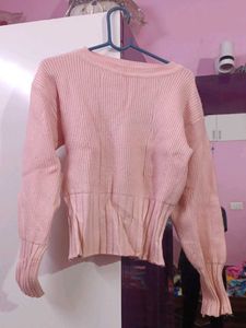 Pink Knit Pullover