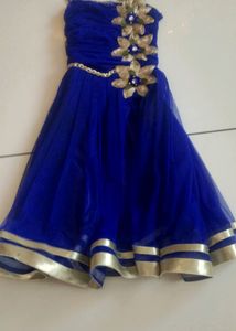Royal Blue Flower Girl Dress