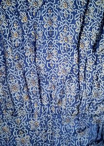 Blue Printed Ethnic frock kurta