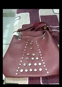 Stylish Maroon Handbag