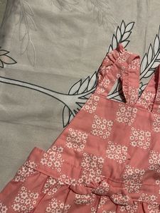 Baby Girl Pink Frock Sleeveless For Summer