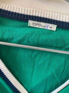 Green Cardigan Sweater