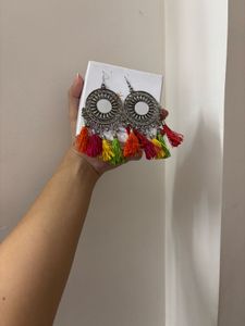 Colorful Mirror Jhumkass