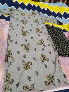 Floral Print Kurti Set
