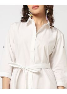 cotton mini shirt dress