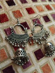 Fashionable Oxidised Earrings