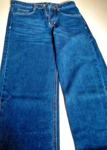 Dark Blue Straight Fit Jeans