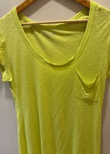 Calvin Klein Neon Yellow Pocket Tee