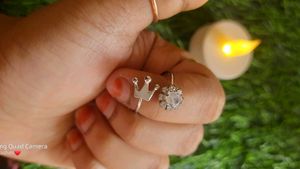 Silver Crown Adjustable Ring👑