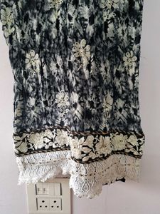 Black Kurta With Heavy Work Dupatta