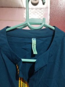 Stylish Blue Printed Kurta