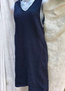 481212. Navy Sleeveless Dress