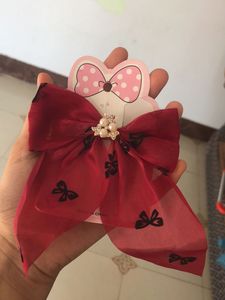 Red Bow Hair Clip