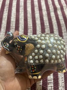 Wooden Handcrafted Elephant Decor Piece