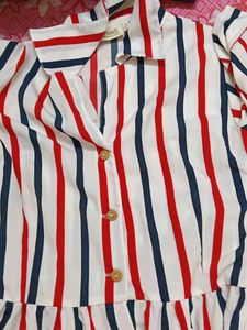 Striped Button-Down Shirt