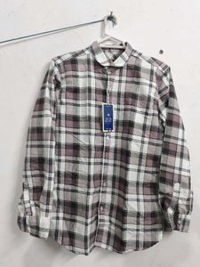 Plaid Long Sleeve Button Down Shirt