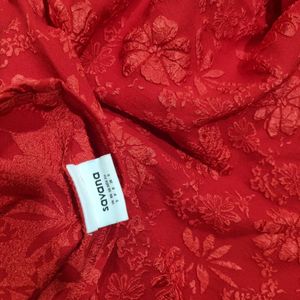 Red Floral Mini Dress
