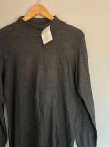 Elegant Gray Turtleneck Sweater