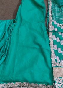 Sea Green  Embroidery Fully Stiched Sout