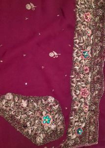 Embroidered Dress saree