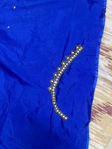 Royal Blue Work Blouse Material