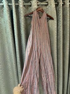 Striped Halter Jumpsuit