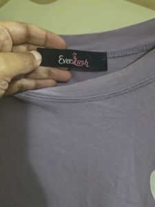 Lavender Free Size Tshirt