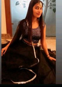 Black Net Lehnga