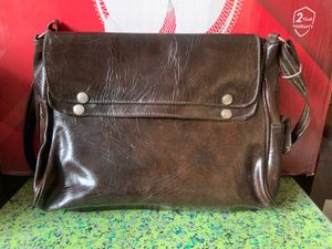 Vintage Textured Leather Shoulder Bag