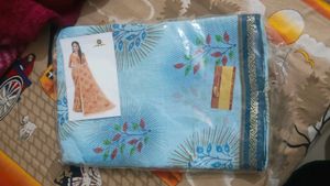 New saree with blouse piece selling in lowest pric