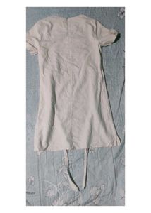 Natural Elegance - Off-White A-Line Dress