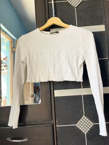 Branded Shein Crop Top White