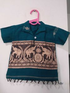 Elephant Print Top