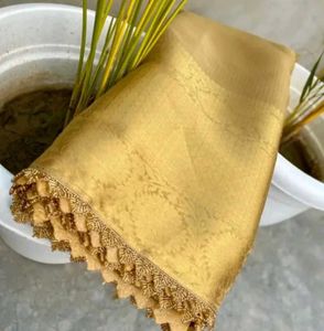 Tissue Saree With Double Kanchi Weaving Border