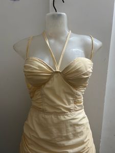 Cream Bodycon Dress