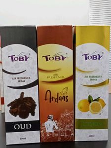 Toby Air Freshener Spray - 3 Pack