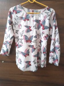 Butterfly Print Top