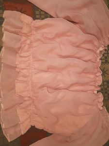Pink Ruffle Top