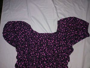 Aline Pink,black Dress Size:-S