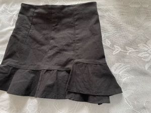 Combo Deal: Black Crop Top &amp; Denim Skirt