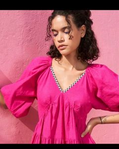 Abhishti Rose Pink Casual Dress.