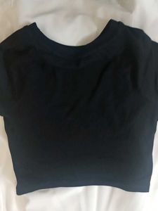 Bonkers Corner Black Crop Top