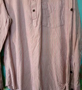 Melange Kurta Type Shirt.