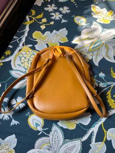 Mini Sand browncolour bag-1 main Chain and1 Front