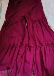 Elegant Maroon Sequin Dress