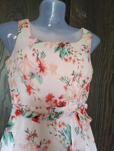 Floral Print Sleeveless Dress