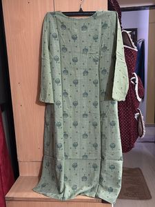 Green Printed Kurta