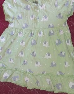 Firstcry Doodle Poodle Brand Baby Girl Frock/ Dress